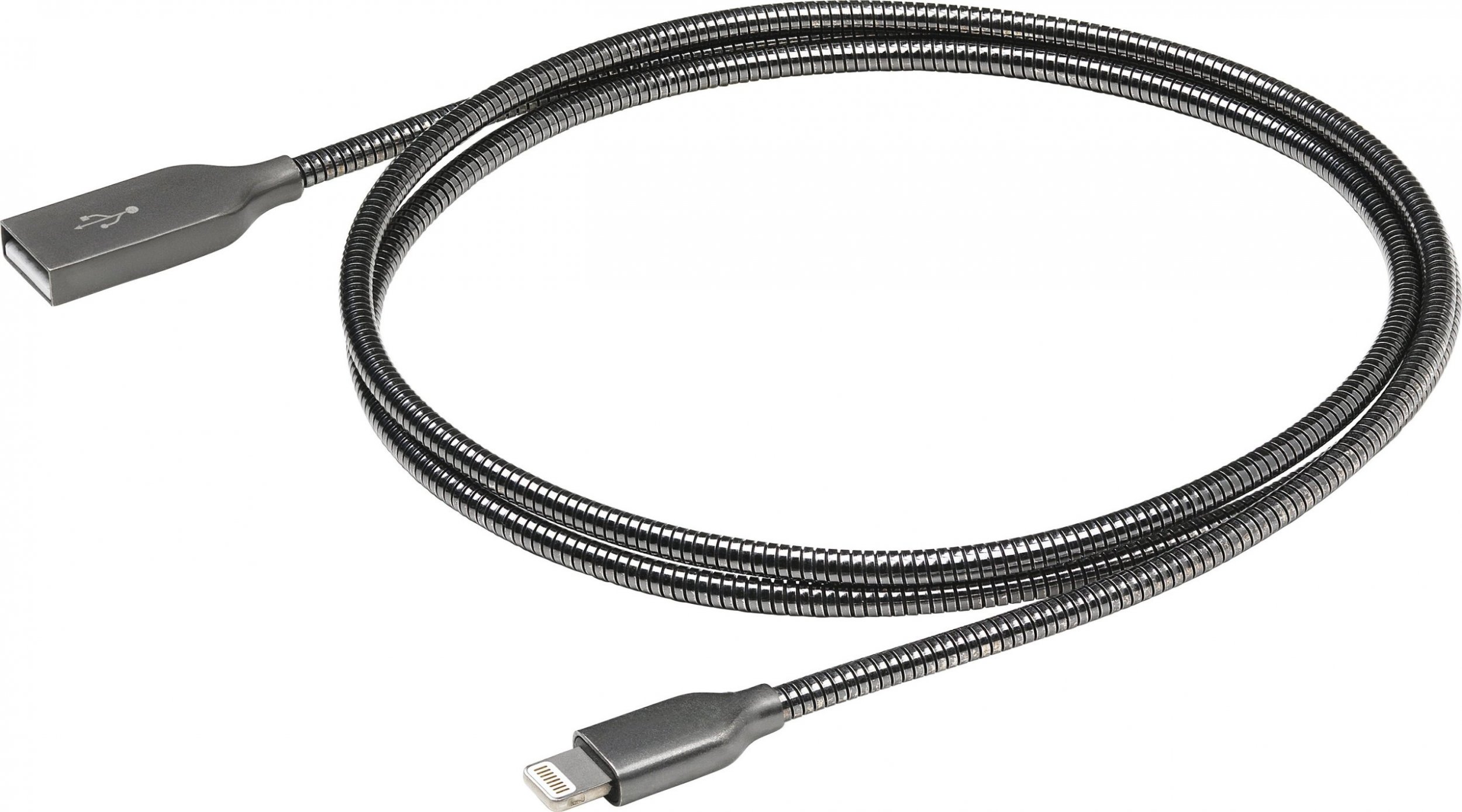 Kabllo USB eStuff ES601065, Lightning në USB A, 0.5 m, gri
