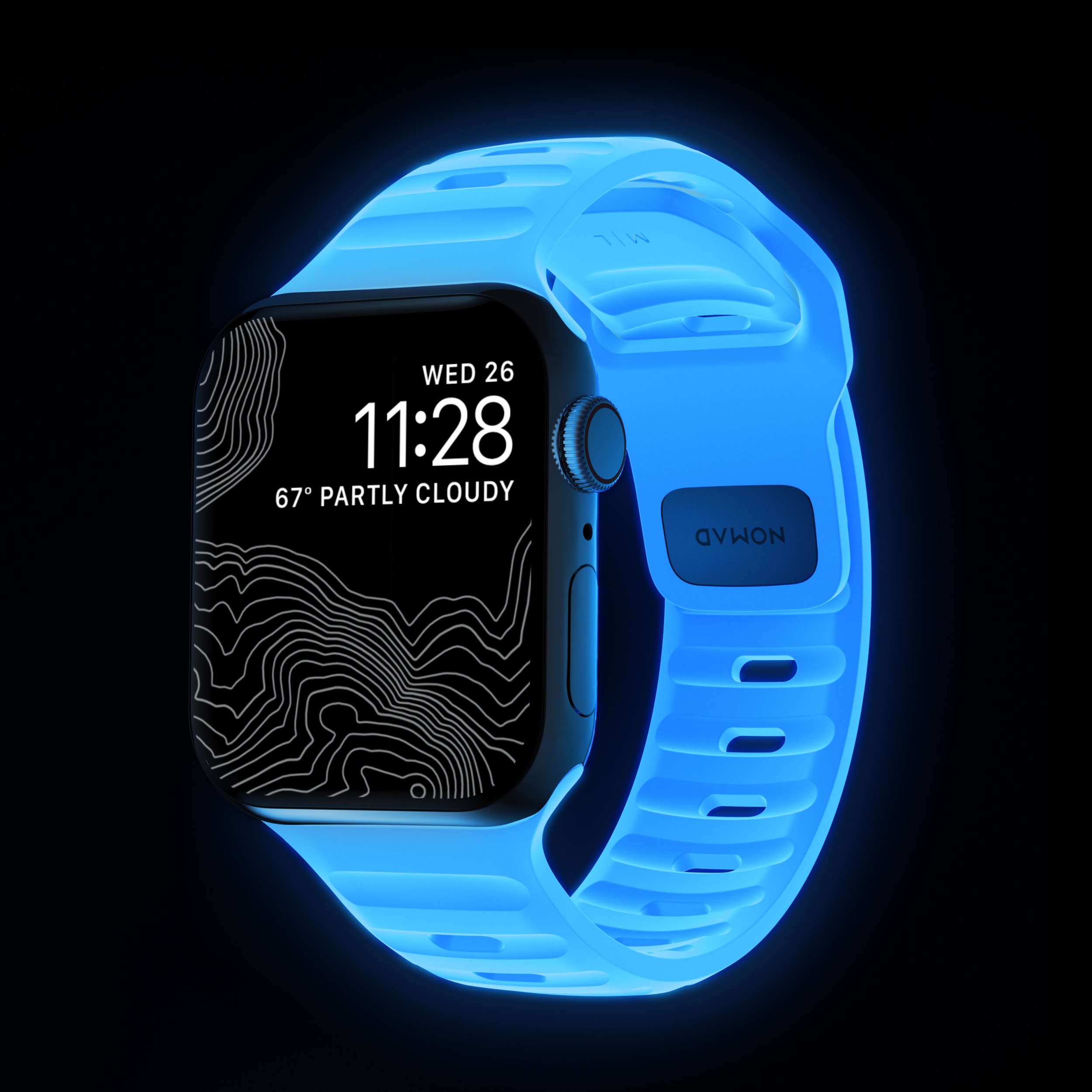 Rrip ore Nomad për Apple Watch, 38–42mm, seri 4–10 dhe SE, ngjyrë neutrale