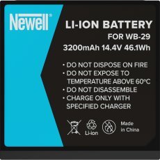 Bateri e rikarikueshme Newell WB29 për Godox, 3200mAh, e zezë
