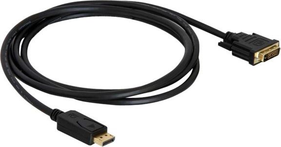 Kabllo Delock Displayport - DVI-D, 5m, e zezë