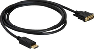 Kabllo Delock Displayport - DVI-D, 5m, e zezë