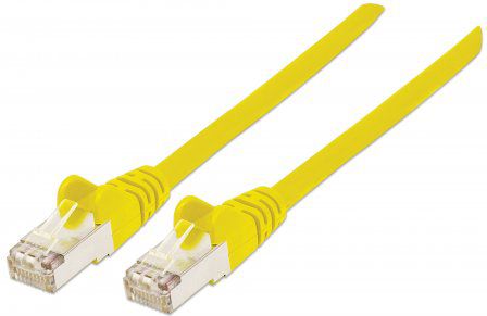 Kabllo rrjeti Intellinet Network Solutions Patchcord S/FTP, 26 AWG, CAT7, 0.25m, e verdhë