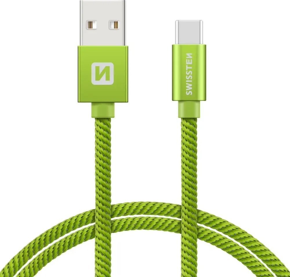 Kabllo karikimi SWISSTEN USB në USB C, 1.2m, e argjendtë