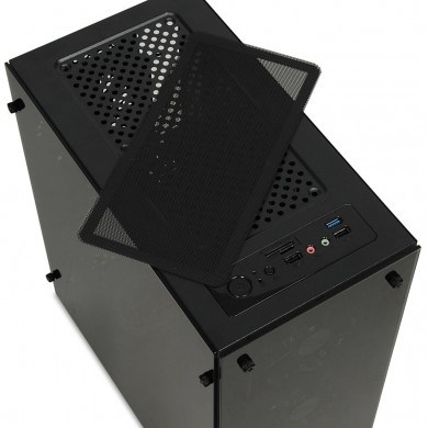 Kutia kompjuterike iBOX Passion V4 OPV4, RGB, ATX, e zezë