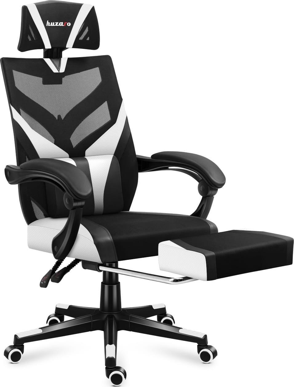 Karrige gaming Huzaro Combat 5.0, mekanizëm Tilt Dual, deri 140 kg, bardh e zi