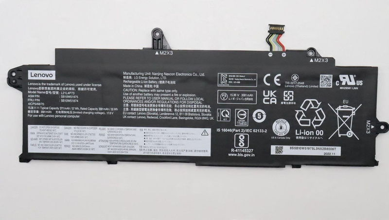 Bateri interne Lenovo, 57Wh, Lithium ion