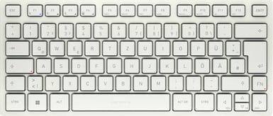 Tastierë CHERRY KW 7100 MINI BT, Bluetooth, QWERTZ gjerman, e bardhë