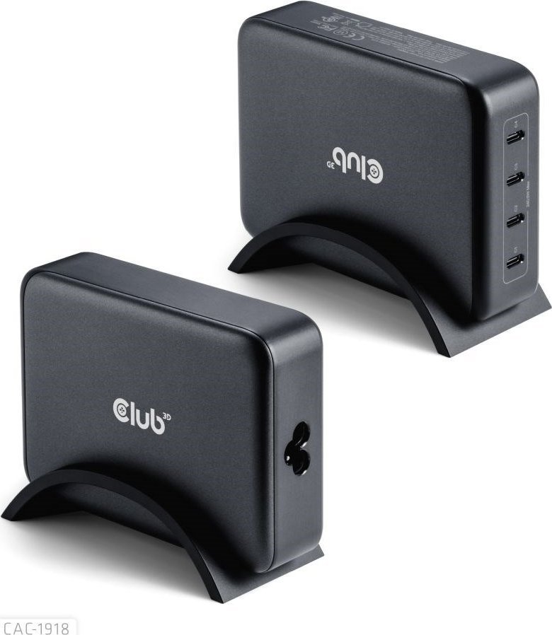 Karikues udhëtimi Club 3D GaN, 240W, 4 porta USB C PD 3.1 PPS, i bardhë