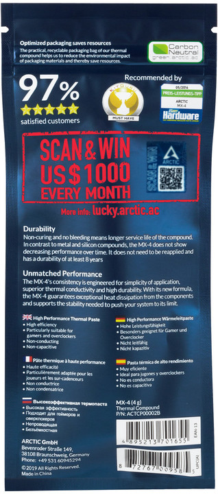 Pastë Arctic MX-4 2019 (4g)