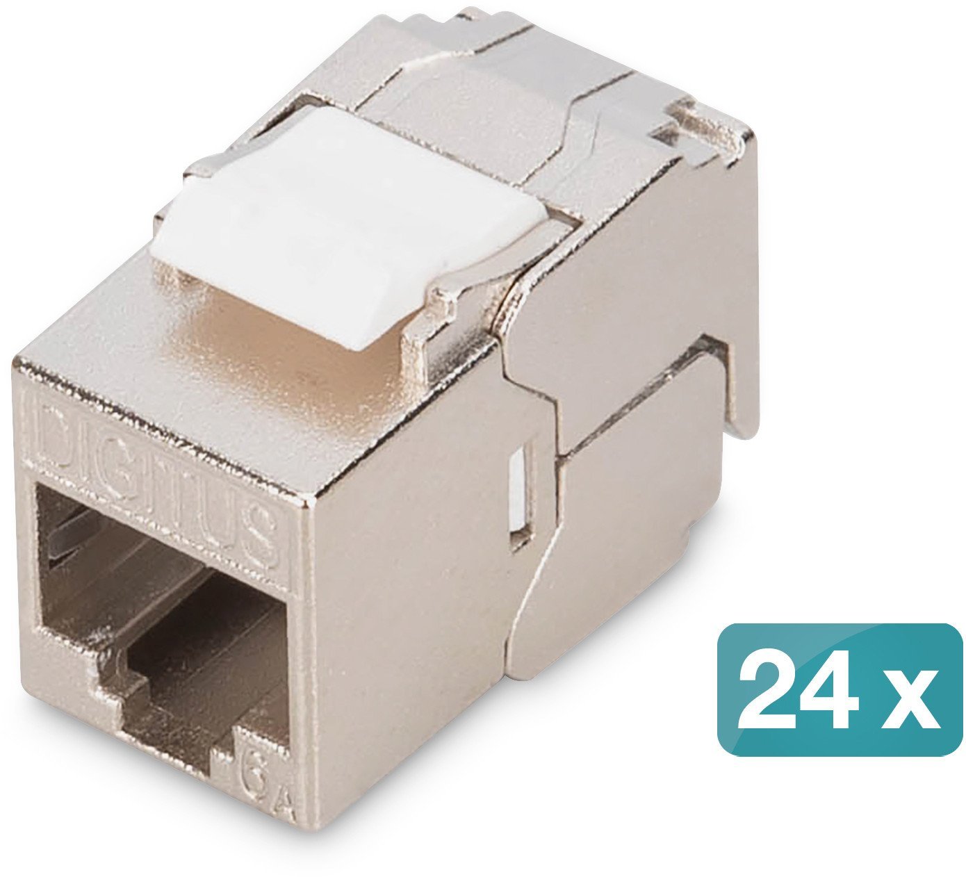 Modul keystone Digitus CAT 6A, kompakt, i mbrojtur, montim pa vegla