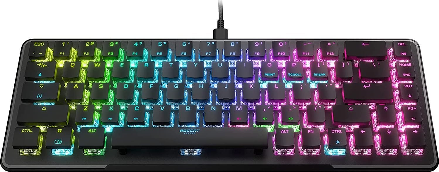 Tastierë gaming Roccat Vulcan II Mini AIMO, optike Titan II Red, 65%, e zezë