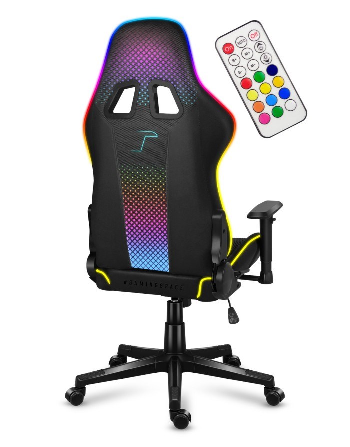 Karrige lojërash HUZARO Force 6.3 RGB Mesh, e zezë
