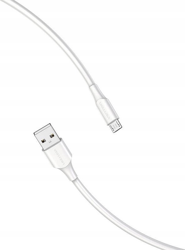 Kabllo USB në Micro USB Vention, USB 2.0, 2A, 2m, e bardhë