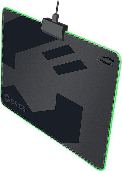 Mousepad gaming Speedlink Orios, LED, soft, i zi gri