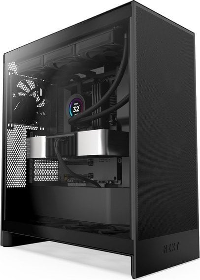 Куќиште за компјутер Nzxt H7 Flow, Црна, Midi Tower
