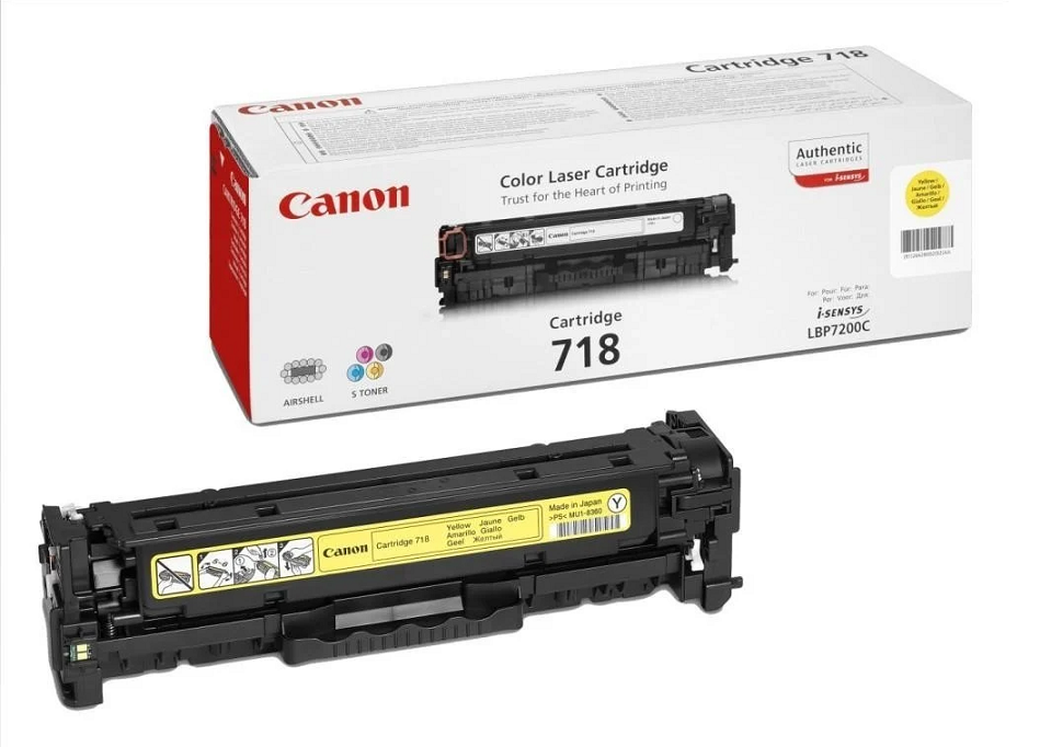 Toner Canon CRG-718Y, i verdhë