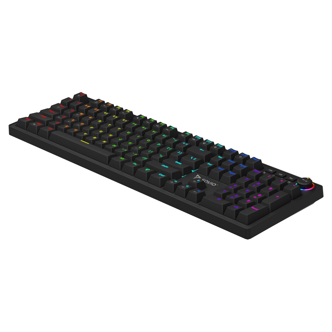 Tastierë mekanike Savio Styx, switche Outemu Blue, RGB, e zezë
