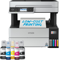 Мултифункционален печатач Epson EcoTank ET-5185, инкџет A4, 4800 x 1200 DPI, Wi-Fi, црно-бело