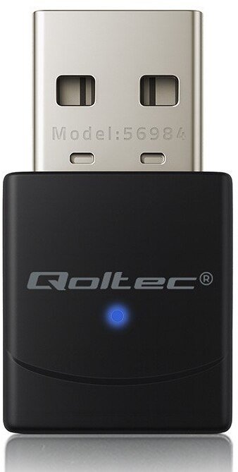 Adaptër WiFi Qoltec Wireless Mini, WiFi 6 AX, 900Mbps, Bluetooth 5.4