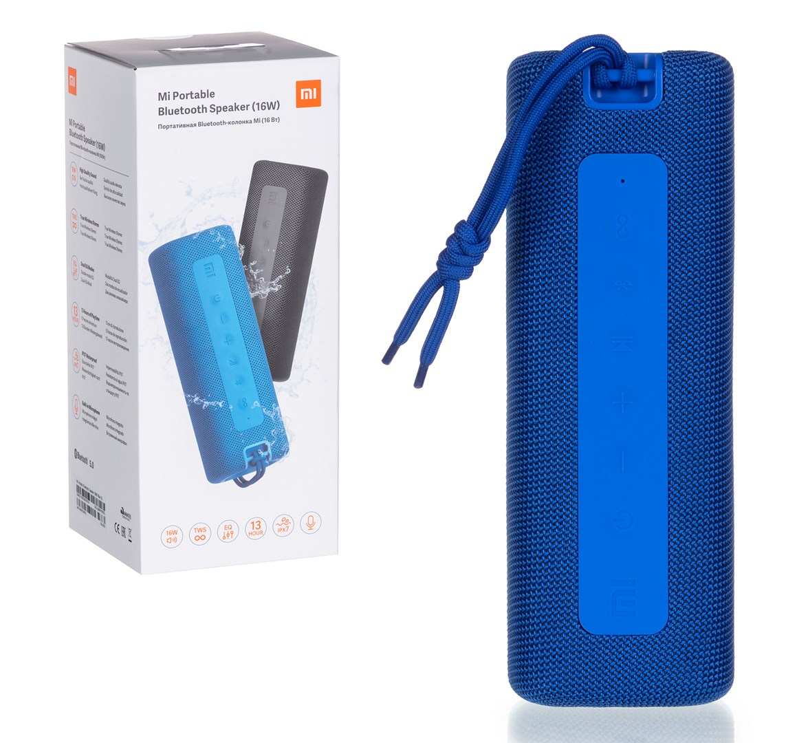 Altoparlant Bluetooth Xiaomi Mi Portable, 16W, IPX7, i kaltër