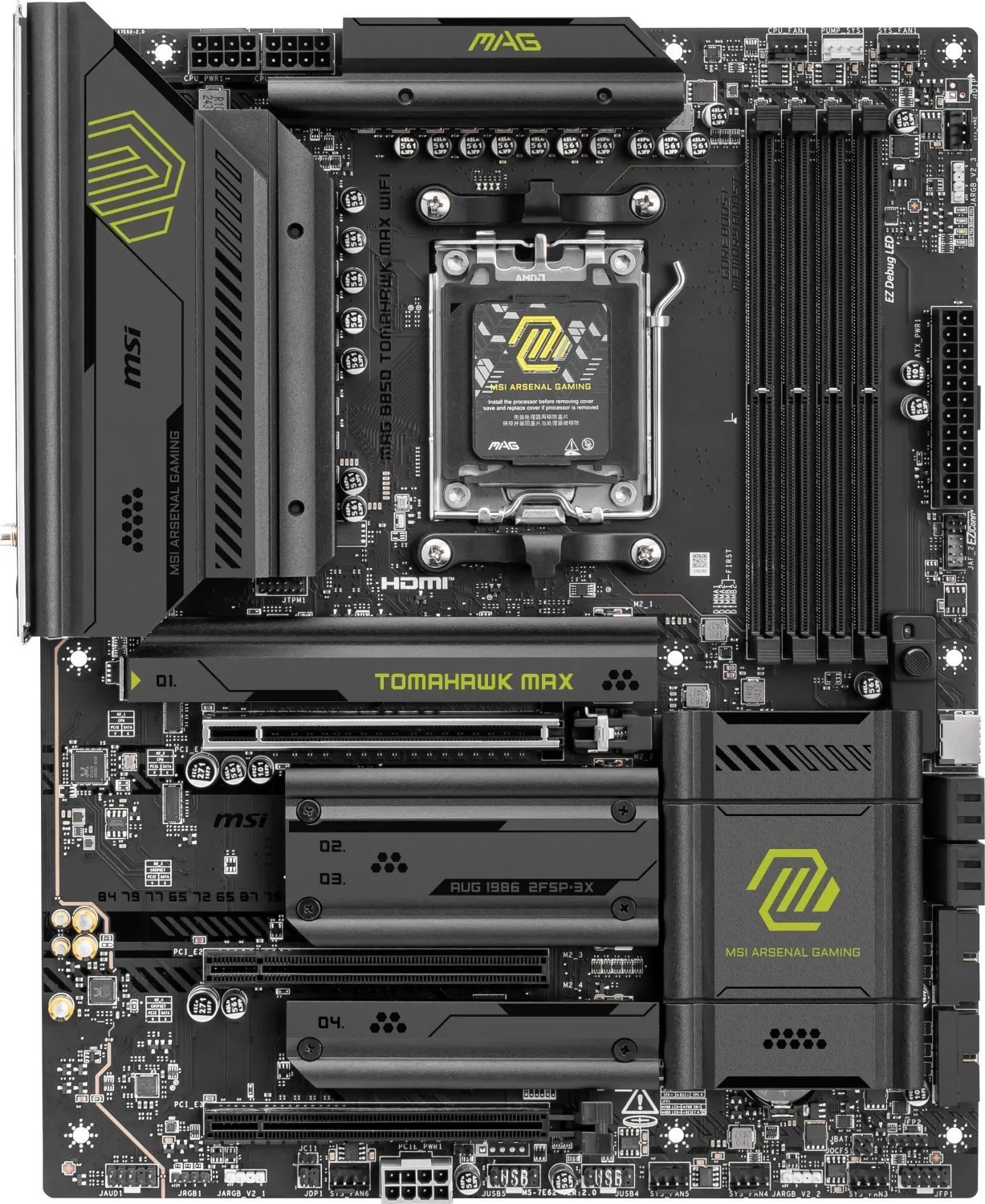 Pllakë amë MSI MAG B850 Tomahawk Max WiFi, AMD B850, Socket AM5, ATX 2
