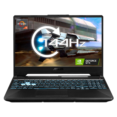 Laptop ASUS TUF Gaming, 15.6", AMD Ryzen 5 7535HS, 8GB RAM, 512GB PCIE G4 SSD, NVIDIA GeForce RTX3050, i zi