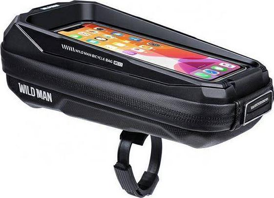 Çantë kornize biçiklete WildMan MS33, 0.6L, për telefona deri 6.7", e zezë