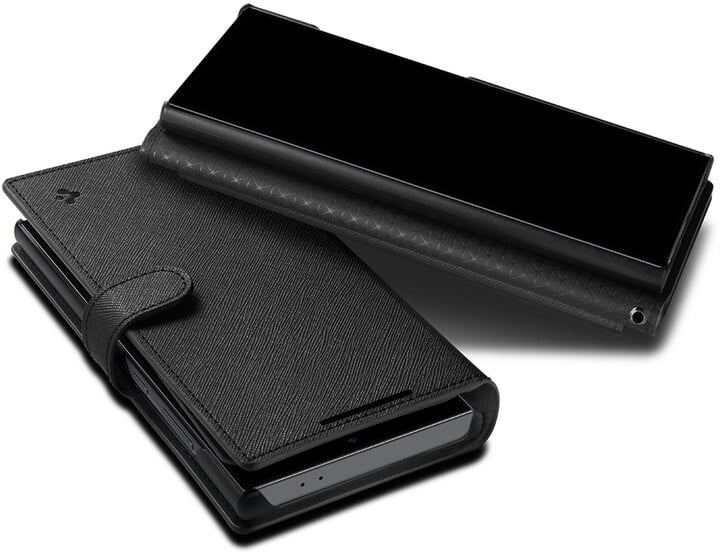 Këllëf Spigen Spigen Wallet S Plus për Samsung Galaxy S24 Ultra, i zi