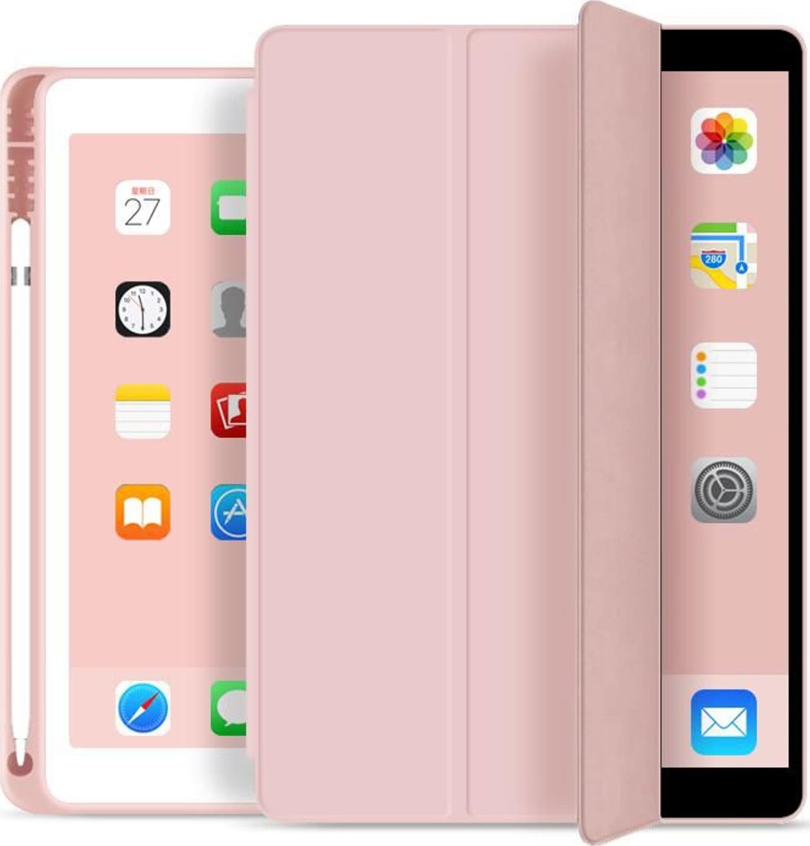 Mbulesë tablet eStuff Pencil Case, për iPad 9.7" 2017/2018, e zezë