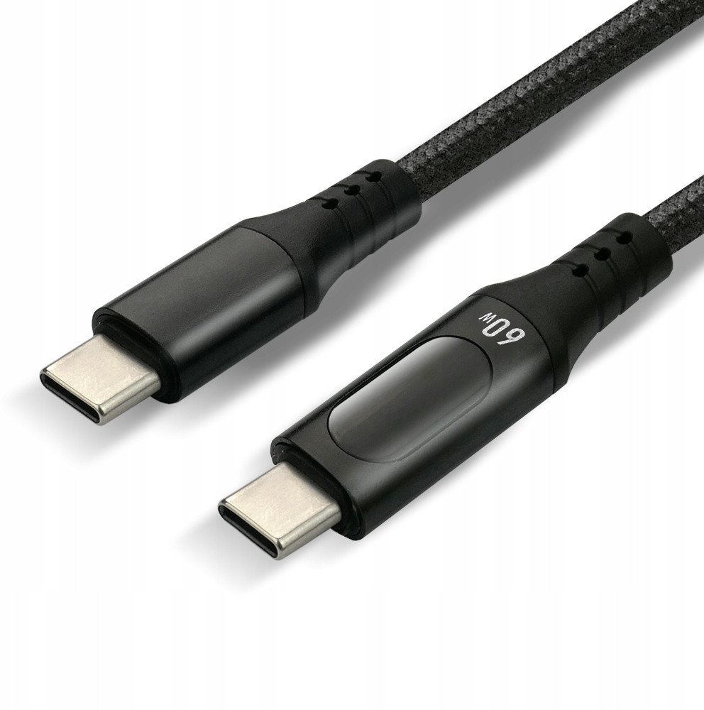 Kabllo USB Usams EverActive CBB-2PD5L, USB C në USB C, 100W PD, 2m, e zezë