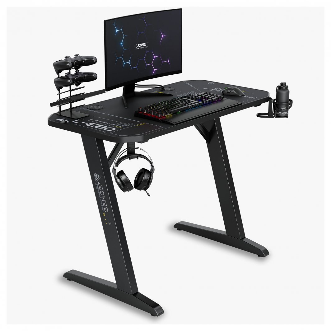 [OUTLET] Tavolinë SENSE7 Nomad Cybernetic, 120cm x 60cm, e zezë