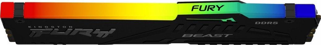 Memorie Kingston Fury Beast RGB, DDR5, 16 GB, 4800 MHz, CL38, KF548C38BBA-16