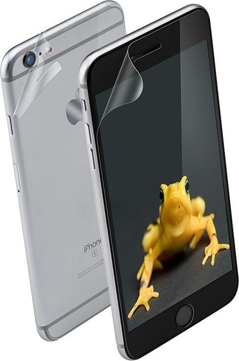Folie mbrojtëse Wrapsol Ultra për iPhone 6s Plus 6 Plus, për ekran dhe pjesën e pasme, transparente