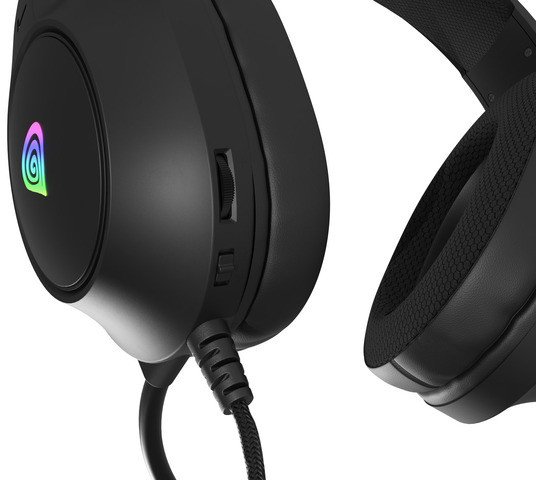 Kufje gaming Genesis Neon 213, RGB, me mikrofon, të zeza 4