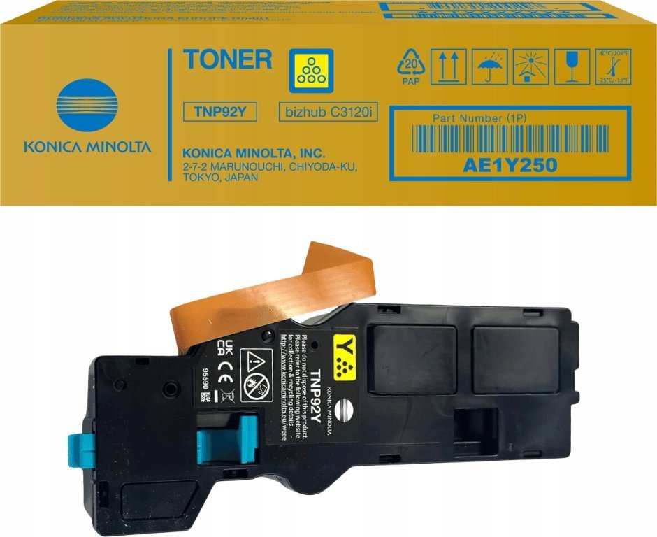 Toneri Konica Minolta TNP-92Y AE1Y250, 4000 faqe, i verdhë