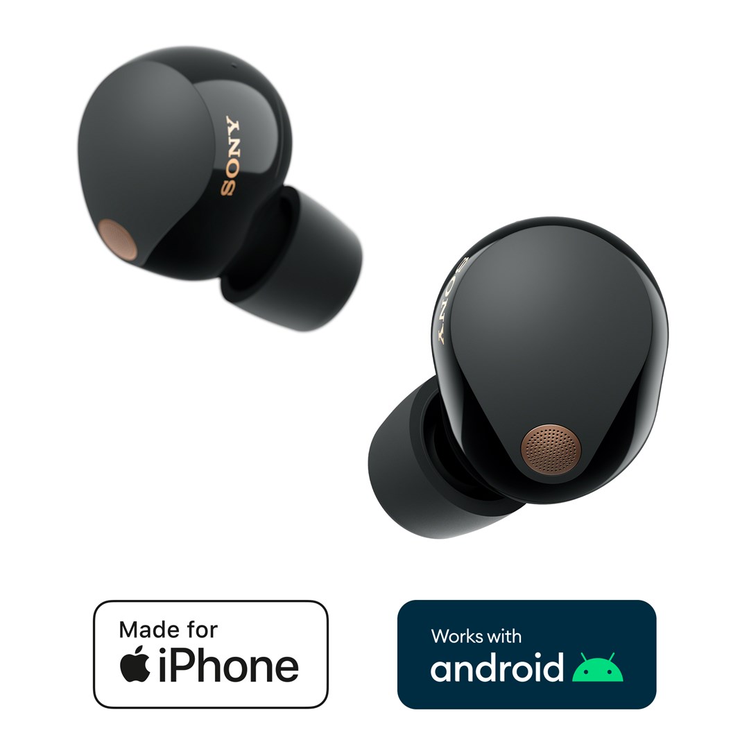 Kufje wireless SONY WF-1000XM5, 8 orë, të zeza
