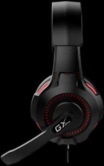 Kufje Genius GX Gaming HS-G600V, të zeza / kuqe