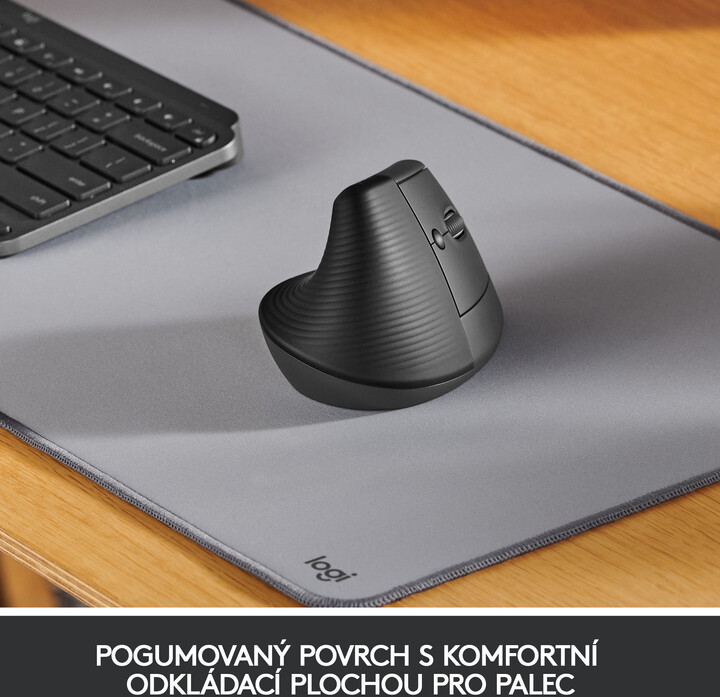 Maus wireless Logitech Lift, grafit