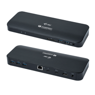 i-tec 2x Thunderbolt 3 5K Docking 60 W PSU (1 x Ethernet, 1 x HDMI, 1 x miniJack 3.5mm (microphone and headphones), 2 x Thunderbolt 3, 5 x USB 3.0, SD card reader)