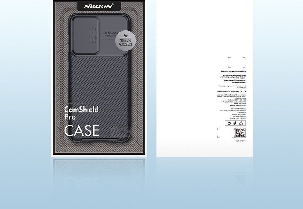 Mbështjellëse Nilkin për Samsung Galaxy S21 5G, e zezë