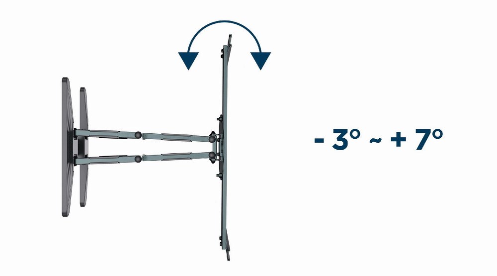 Mbajtëse TV Gembird WM-80STR-01, 40-80", 600x400mm VESA, e zezë