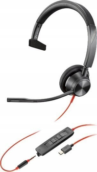 Kufje HP Poly Blackwire 3315 Monaural,USB-C, 3.5mm, të zeza