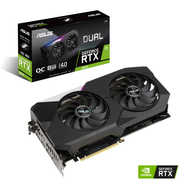 Kartelë grafike ASUS Dual -RTX3070-O8G-V2 NVIDIA GeForce RTX 3070 8 GB GDDR6