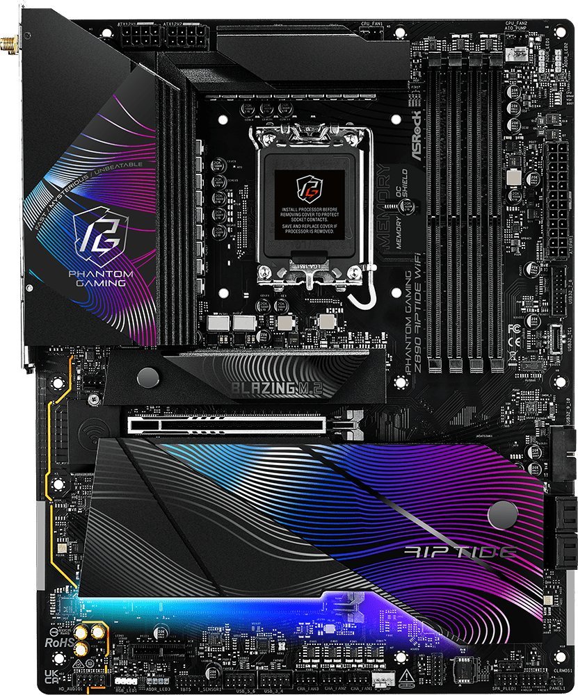 Pllakë amë ASRock Z890 Riptide, DDR5, Wi‑Fi, e zezë