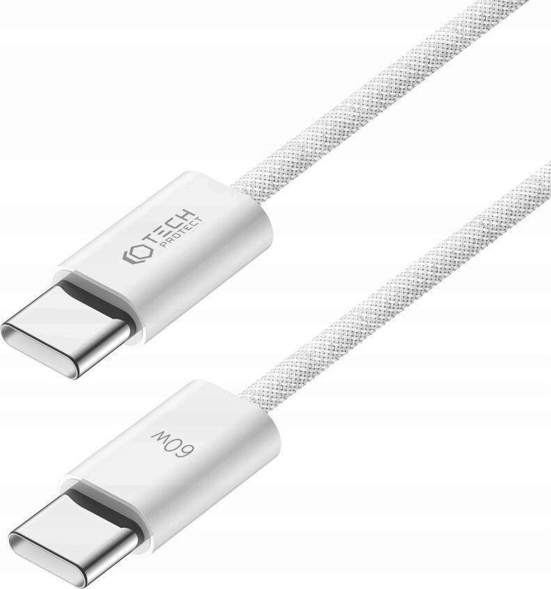 Kabllo USB C Tech Protect UltraBoost Classic, 1m, 60W 3A, e zezë