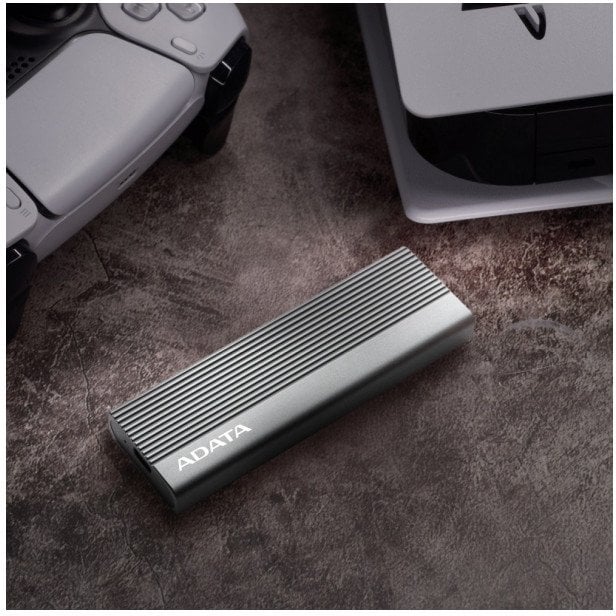 Kuti eksterne për SSD ADATA EC680, M.2 PCIe, USB 3.2 Gen2, gri