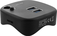 Docking station InLine 35392, USB 3.0, Gigabit Ethernet, gri alumini