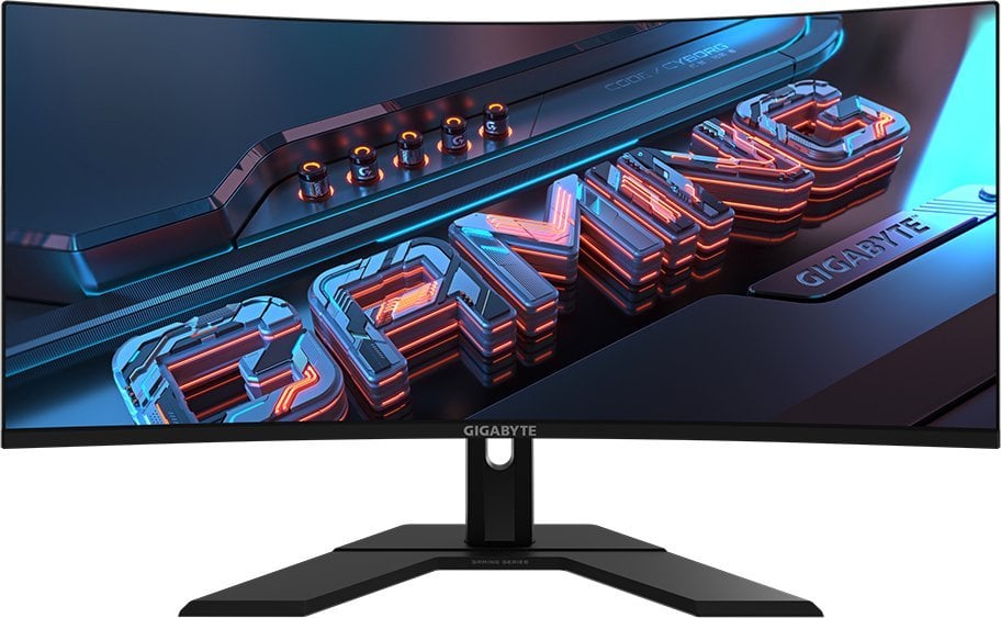Monitor Gigabyte GS34WQC, 34'', 120Hz, Class F, 3440 x 1440 (UWQHD), VA, i zi