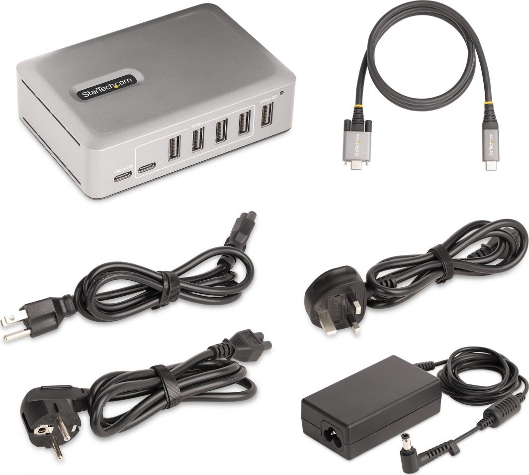 Hub USB StarTech 7 porta, USB C, 10Gbps, me furnizim 65W