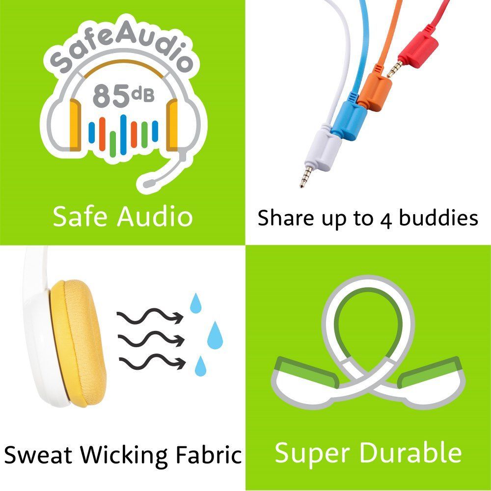 Kufje BuddyPhones School + (BP-SCHOOLP-GREEN), të gjelbra